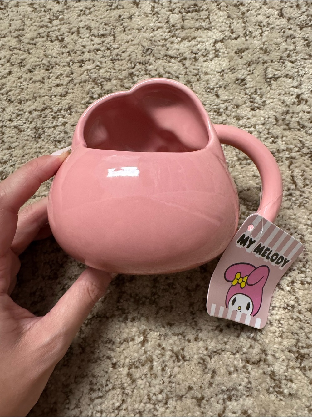 Sanrio Ceramic Character Mugs in Yellow, Green, Pink, White, and Cream - Picture 7 of 11